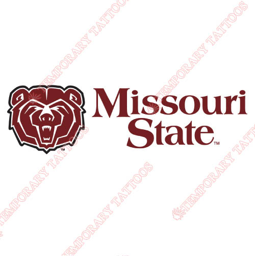 Missouri State Bears Customize Temporary Tattoos Stickers NO.5140